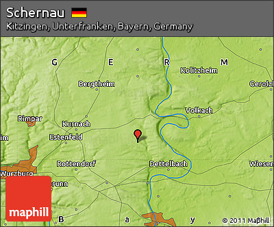 Physical Map of Schernau