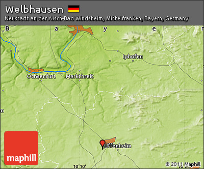 Physical Map of Welbhausen