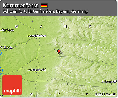 Physical Map of Kammerforst