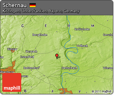 Physical Map of Schernau
