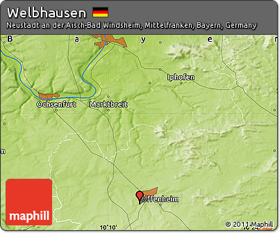 Physical Map of Welbhausen