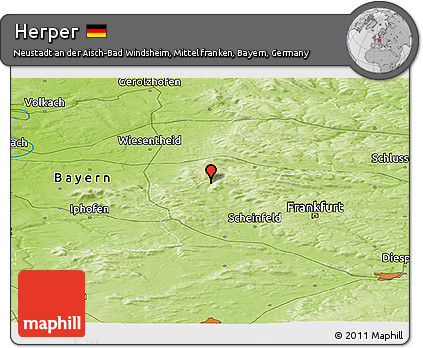 Physical Panoramic Map of Herper
