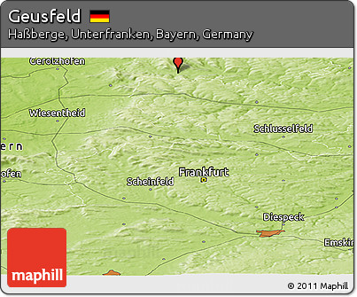 Physical Panoramic Map of Geusfeld