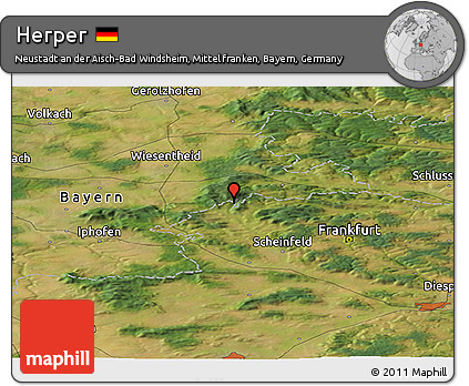 Satellite Panoramic Map of Herper