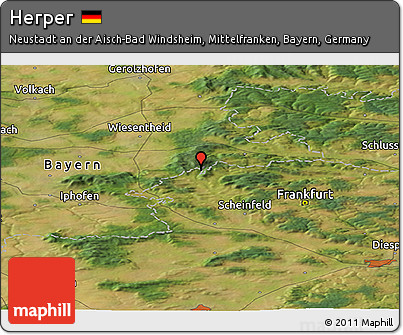 Satellite Panoramic Map of Herper