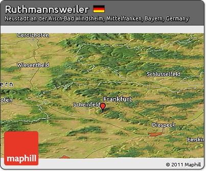 Satellite Panoramic Map of Ruthmannsweiler