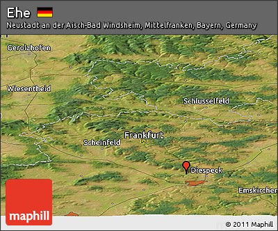 Satellite Panoramic Map of Ehe