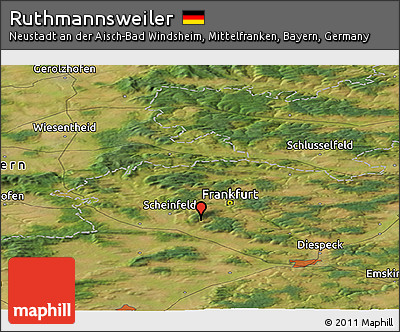 Satellite Panoramic Map of Ruthmannsweiler