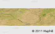 Satellite Panoramic Map of Whitla