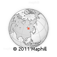 Outline Map of the Area around 49° 43' 37" N, 113° 7' 30" E, rectangular outline