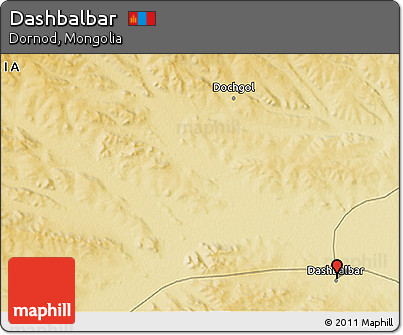 Physical 3D Map of Dashbalbar