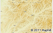 Physical Map of the area around 49° 43' 37" N, 119° 55' 30" E