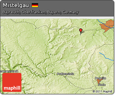 Physical 3D Map of Mistelgau
