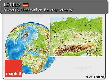 Physical Location Map of Löhlitz