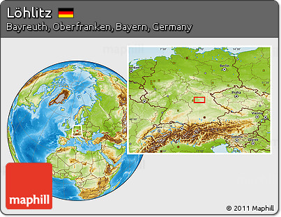 Physical Location Map of Löhlitz