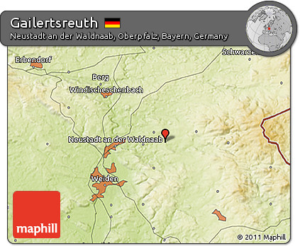 Physical 3D Map of Gailertsreuth