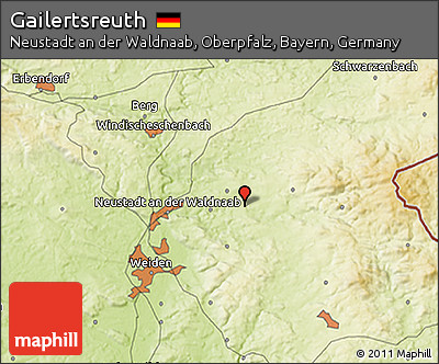 Physical 3D Map of Gailertsreuth