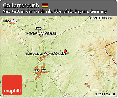 Physical 3D Map of Gailertsreuth