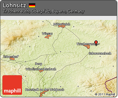 Physical 3D Map of Lohnsitz