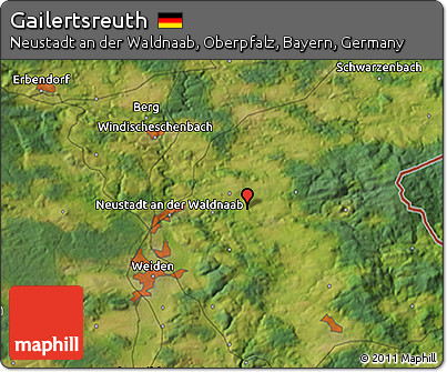 Satellite 3D Map of Gailertsreuth