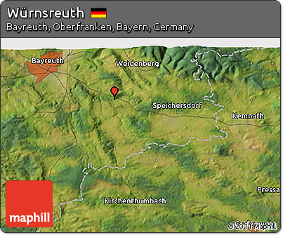 Satellite 3D Map of Würnsreuth