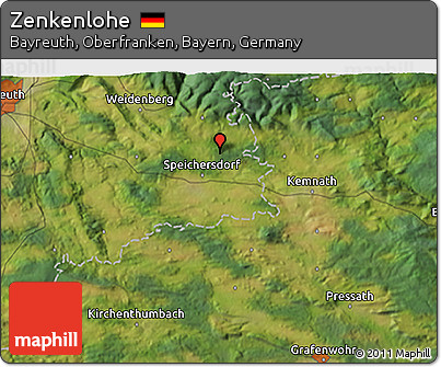 Satellite 3D Map of Zenkenlohe