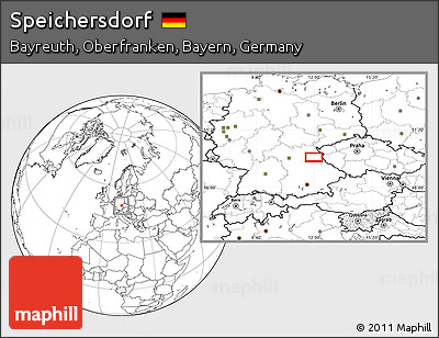Blank Location Map of Speichersdorf