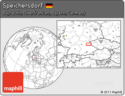 Blank Location Map of Speichersdorf