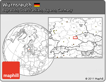 Blank Location Map of Würnsreuth