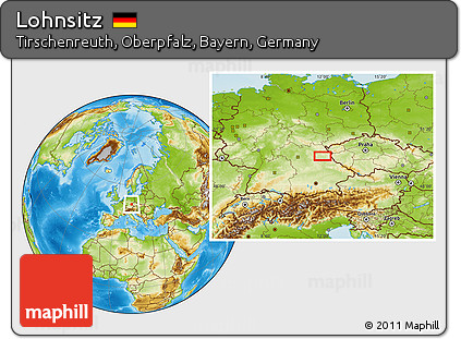 Physical Location Map of Lohnsitz