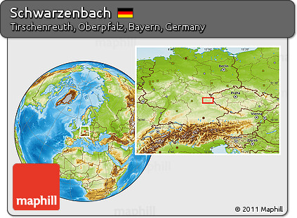 Physical Location Map of Schwarzenbach