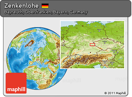 Physical Location Map of Zenkenlohe