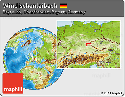 Physical Location Map of Windischenlaibach