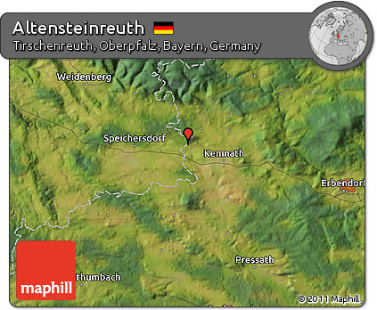 Satellite Map of Altensteinreuth