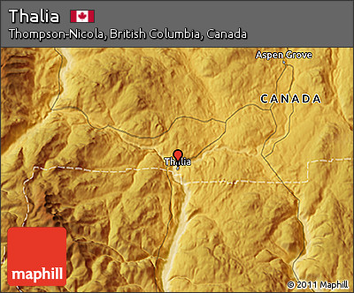 Physical 3D Map of Thalia