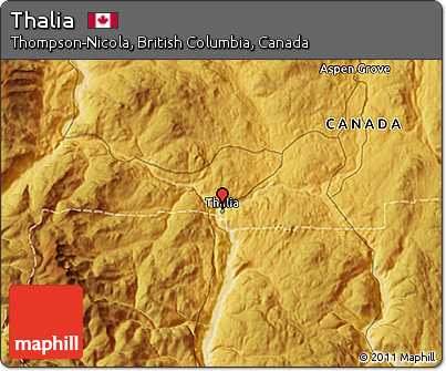 Physical 3D Map of Thalia