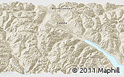 Shaded Relief 3D Map of the area around 49° 43' 37" N, 122° 19' 29" W