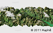Satellite Panoramic Map of the area around 49° 43' 37" N, 122° 19' 29" W