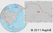 Gray Location Map of Huolongmen