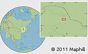 Savanna Style Location Map of Huolongmen