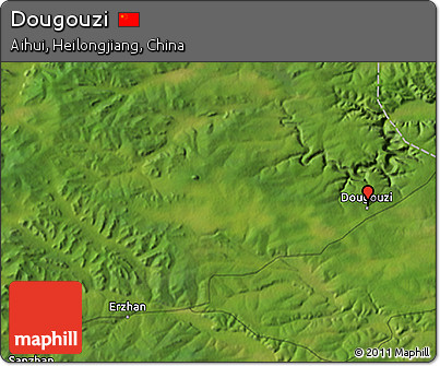 Satellite 3D Map of Dougouzi