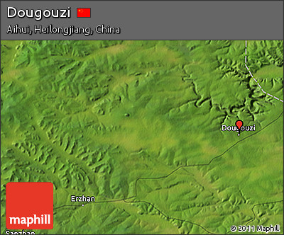Satellite 3D Map of Dougouzi