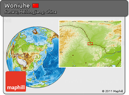 Physical Location Map of Woniuhe
