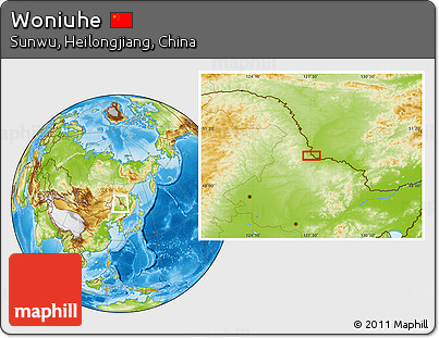 Physical Location Map of Woniuhe
