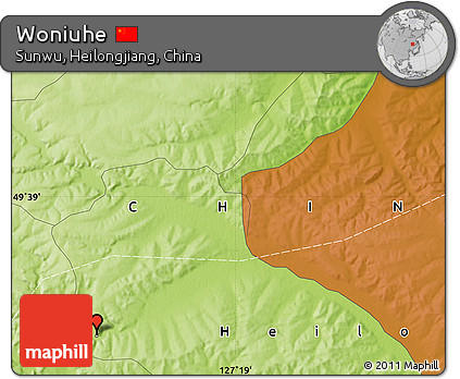Physical Map of Woniuhe