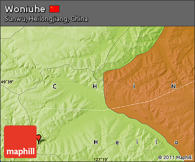 Physical Map of Woniuhe