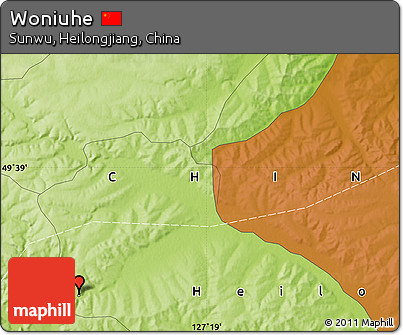 Physical Map of Woniuhe