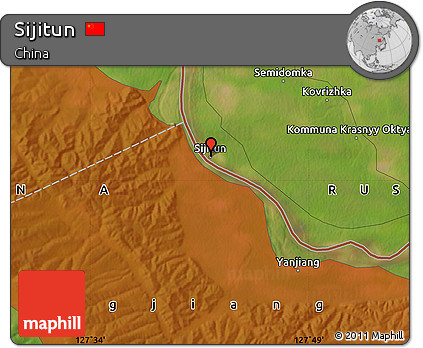 Satellite Map of Sijitun