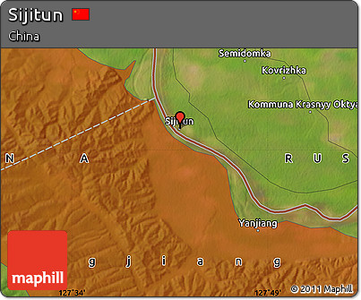 Satellite Map of Sijitun