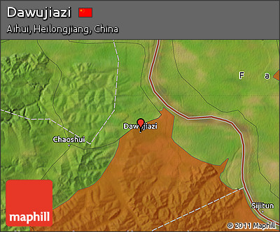 Satellite Map of Dawujiazi